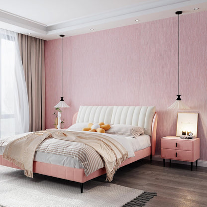 Peel and Stick Wallpaper, Grasscloth Textured, 24" x 394", Self-Adhesive Vinyl Linen Embossed Contact Paper for Walls, Cabinets, Bedroom (Pink)