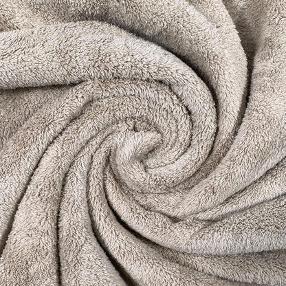 Wokaku Coral Fleece Bath Towel - Ultra Soft Quick Dry Bath Sheet, 55"x30" Large Towels for Adults, Gym, Pool, Beach - High Absorbency, Lint-Free, Lightweight, Spa & Hotel Quality (Khaki)