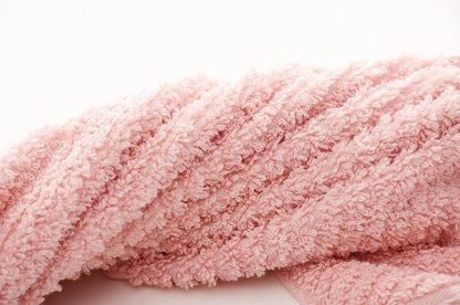 Decorative Cotton Hand Towels for Bathroom Clearance with Hanging Loops(Pink, 2-Pack, 14" x 29")