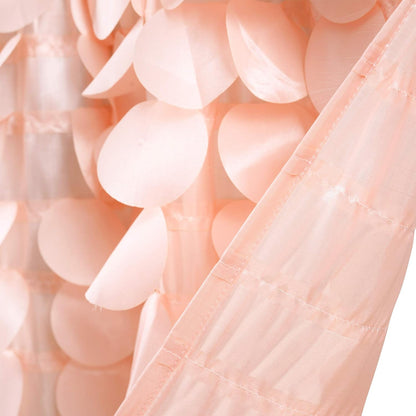Lush Décor, 14” x 70”, Blush Gigi Valance Textured Window Kitchen Curtain (Single), 16T004609