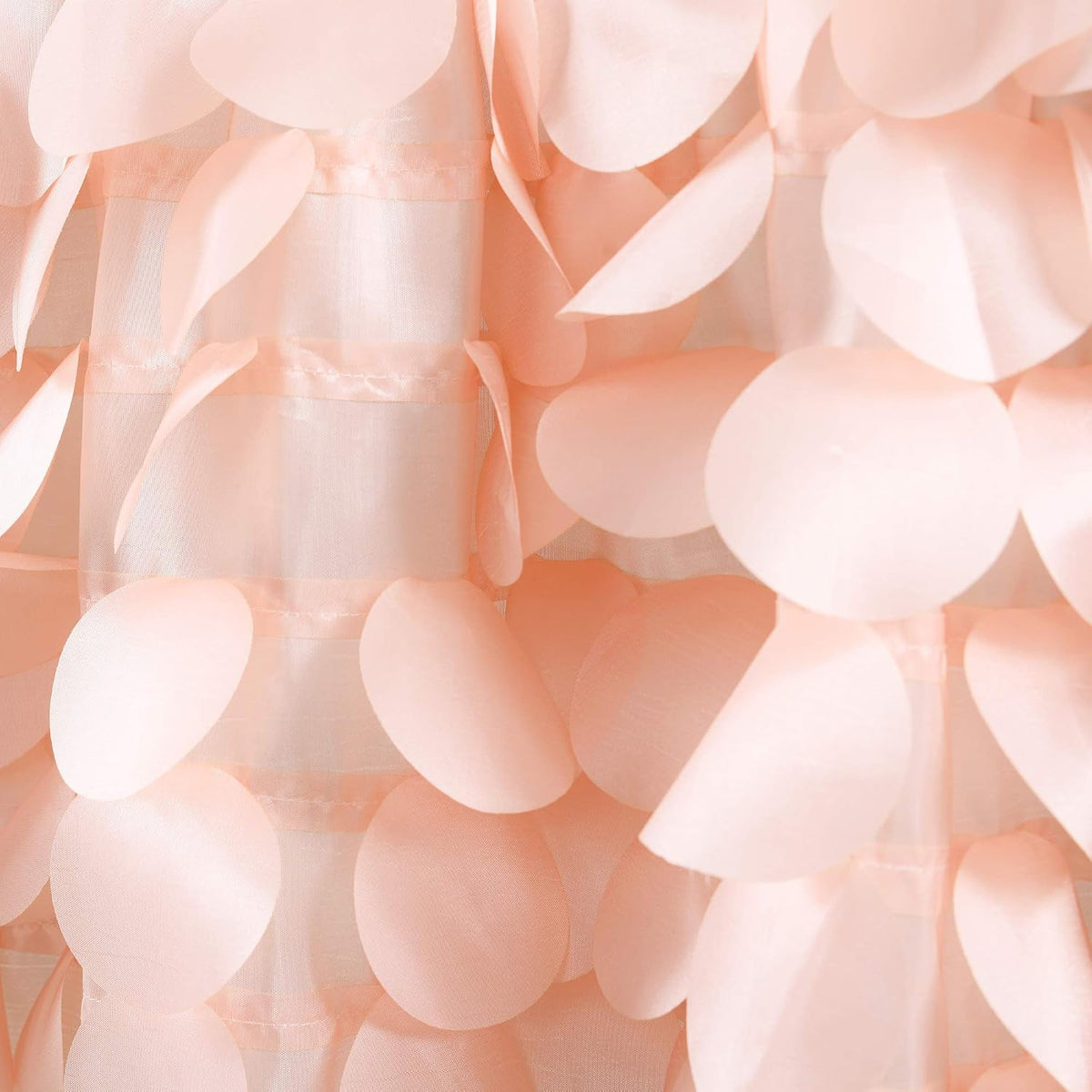 Lush Décor, 14” x 70”, Blush Gigi Valance Textured Window Kitchen Curtain (Single), 16T004609