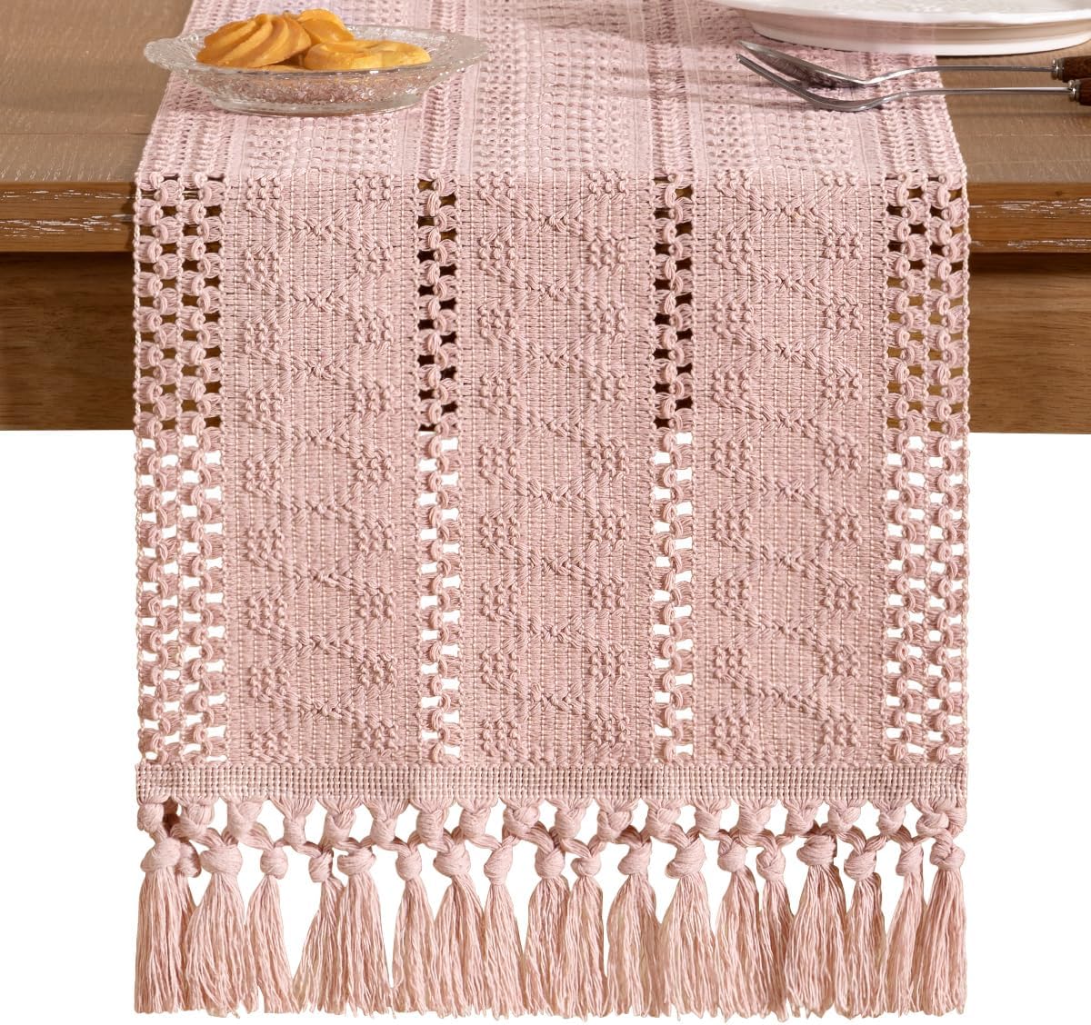 Boho Table Runner Fall Farmhouse Rustic Dining Dresser Scarf Home Decor