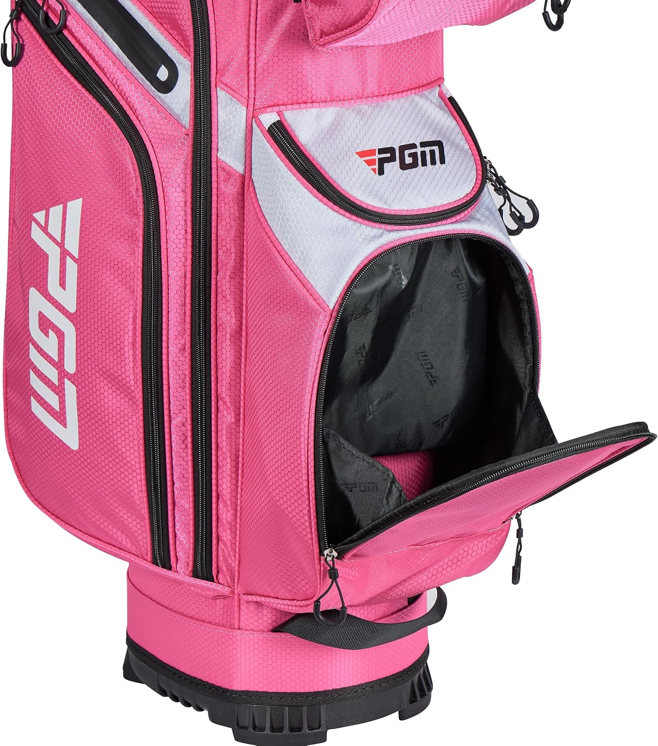 PGM Golf Cart Bag with 14 Way Organizer Divider Top, Premium Cart Bag with Handles and Rain Cover for Men