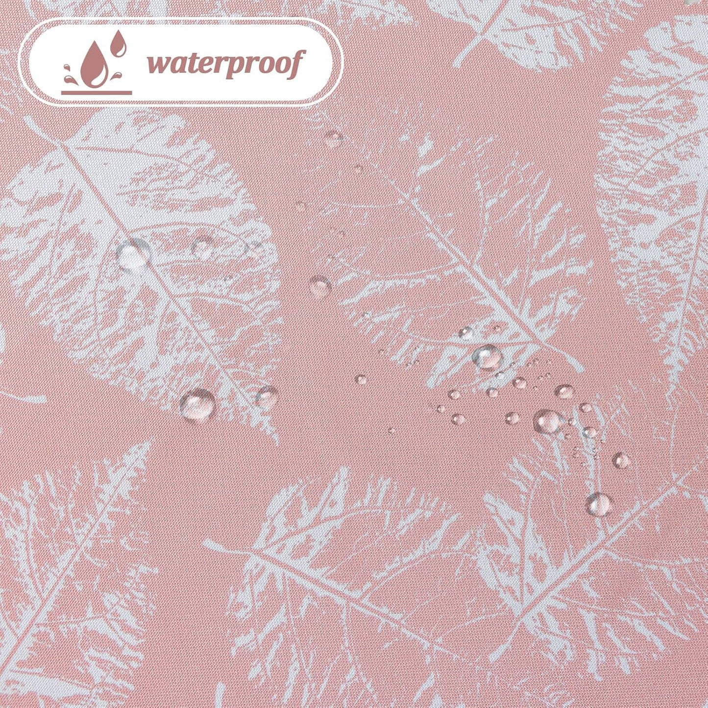 meioro Rectangle Table Cloth Waterproof Heavy Duty Tablecloth, Wipeable Washable Oil-Proof Stain Resistant Tablecloths, Soft Fabric Table Cover for Kitchen Dining Outdoor (Pink, 47 x 63 Inch)