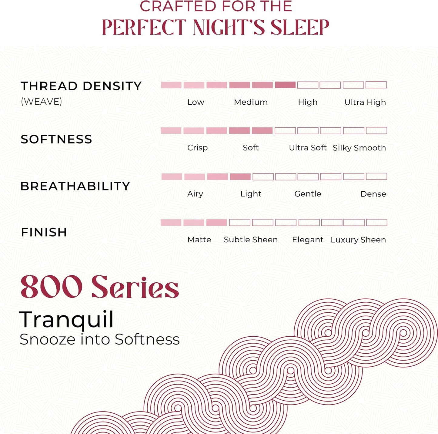 Mayfair Linen Egyptian Cotton Pillow Case Queen Size - Luxury 800 Series High Thread Count Pillowcases Set of 2 (Blush), Soft Cooling & Breathable Hotel Quality Pillowcases - Tranquil Collection