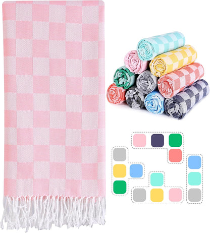 Travel Vacation Essentials Turkish Beach Towel Bath Towels Quick Dry Sand Free Oversized Bath Pool Swim Extra Large XL Blanket Adult Travel Cruise Accessories Must Haves Clearance Stuff Necessities