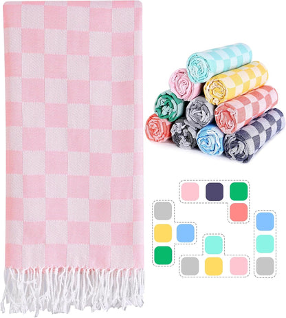 Travel Vacation Essentials Turkish Beach Towel Bath Towels Quick Dry Sand Free Oversized Bath Pool Swim Extra Large XL Blanket Adult Travel Cruise Accessories Must Haves Clearance Stuff Necessities