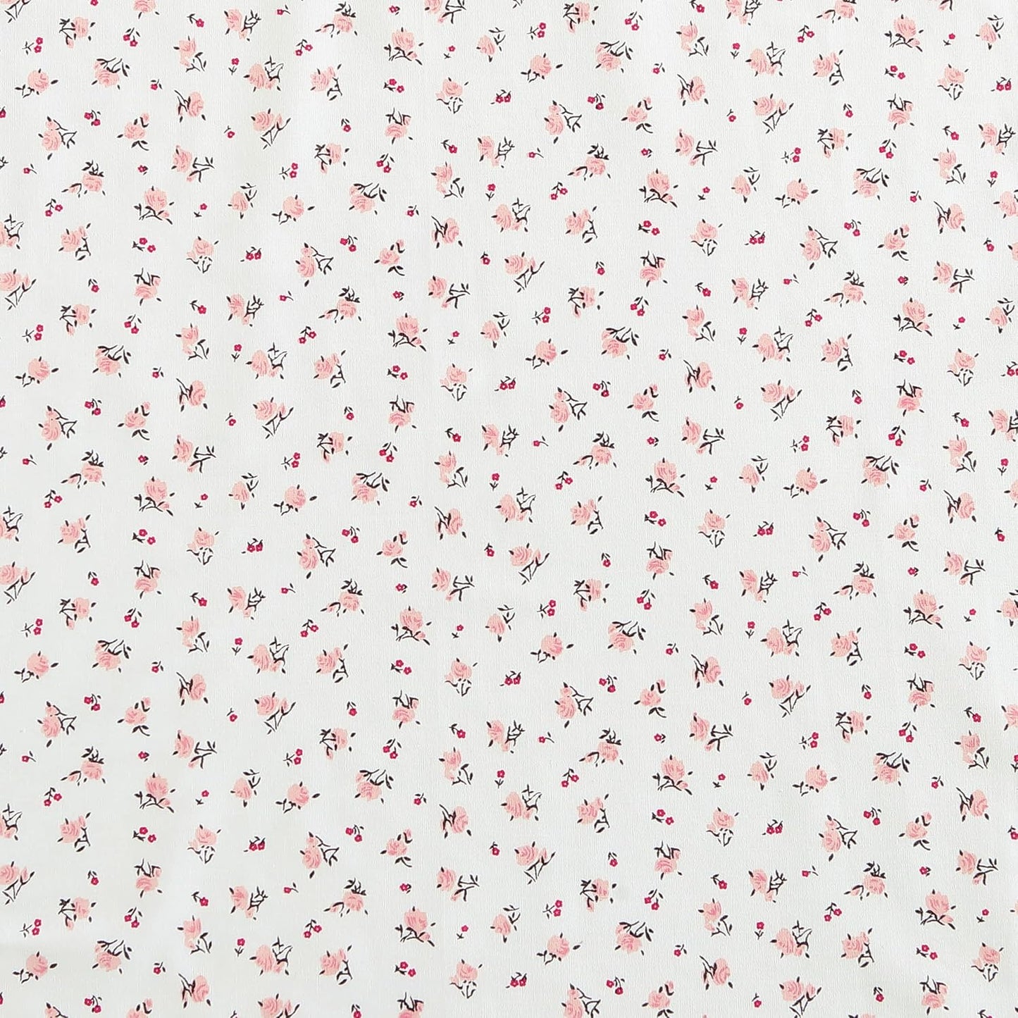 Betsey Johnson- Queen Bed Sheets, Cotton Percale Bedding Set, Crisp & Cool, Lightweight & Breathable (Baby Buds Pink, Queen)