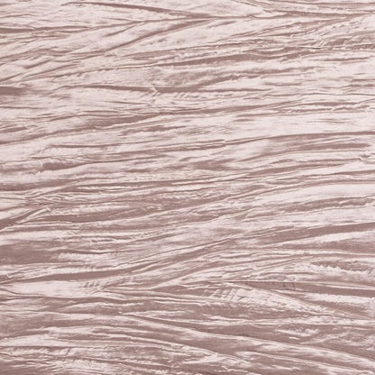 YOUR CHAIR COVERS - 90 x 132 inch Rectangular Crinkle Taffeta Tablecloth - Blush, Rectangle Table Linens for 6 ft Rectangular Tables, Wedding Crushed Table Cloth