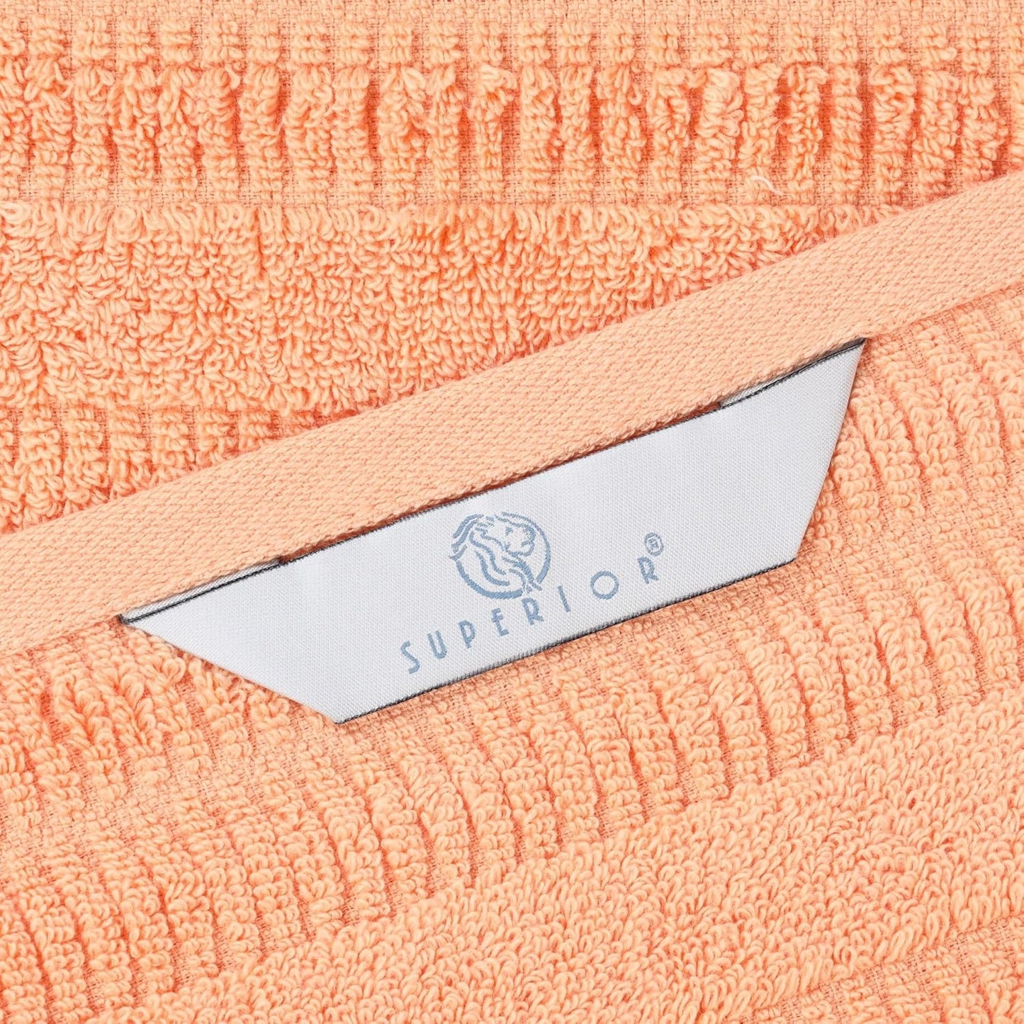 Superior Luxurious Classic Cotton Blend Towels, Set of 2 for Bathroom, Shower, Spa, Hotel, Super Soft, Quick Dry, Ultra Soft Mika Towels, 2 Bath Towel Set, Peach