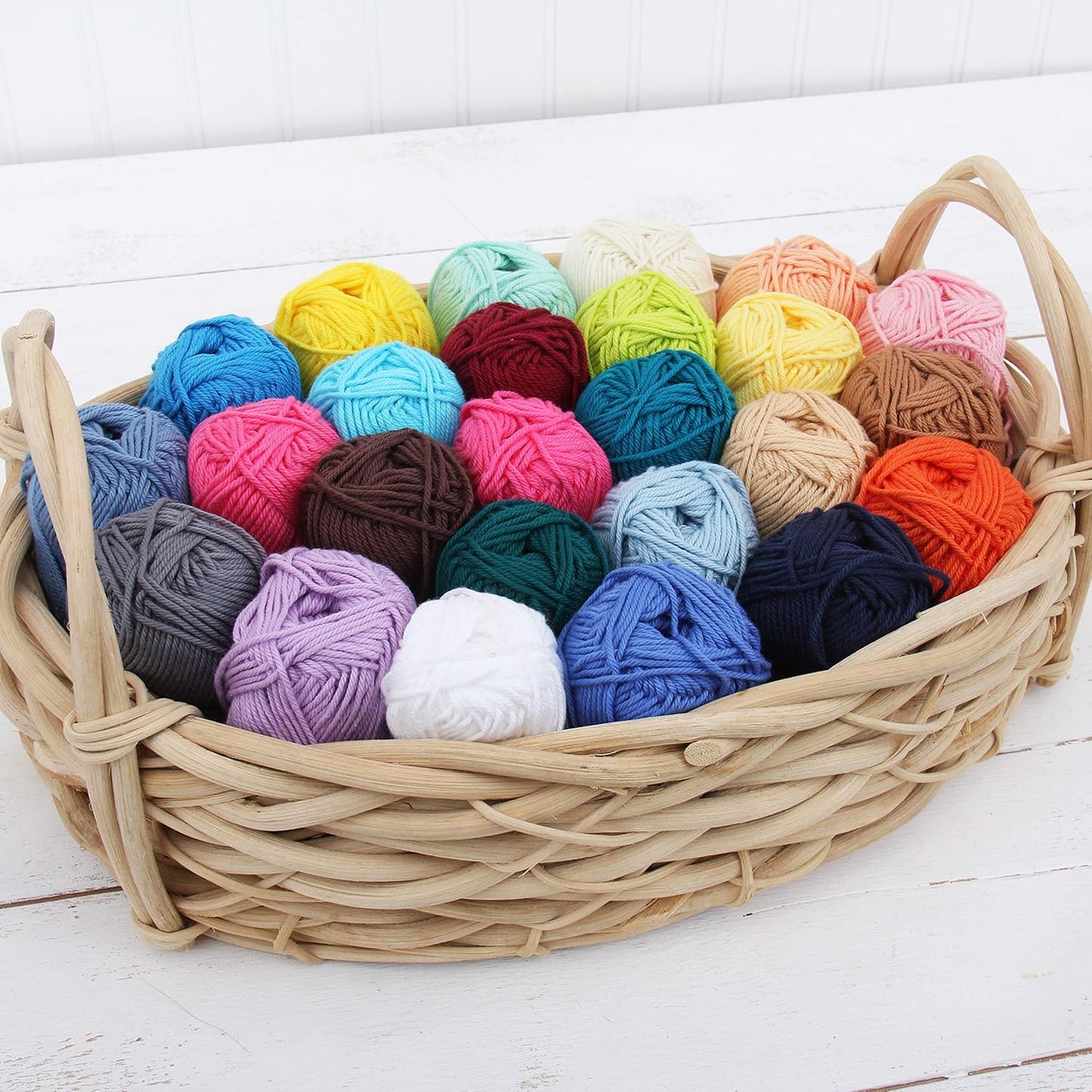 ThreadArt Cotton Crochet Yarn, Worsted Medium #4, 85yd, Peach 3508 | Pure cotton crochet yarn for dishcloths, bags, amigurumi and home decor. Soft feel with clean stitch definition.