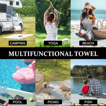Turkish Striped Beach Towels Bulk Oversized 39"x71" Large Bath Pool Set Quick Dry Lightweight Travel Towel for Adult,100% Cotton