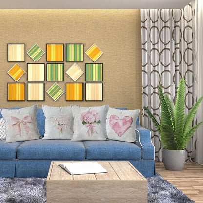 Pastel Pink Bow Hydrangea 18x18 Pillow Covers Set of 4, Coquette Preppy Room Decor, Pink Hydrangea Flower Heart Decorative Throw Pillow Covers for Girls Bedroom Dorm Apartment Home