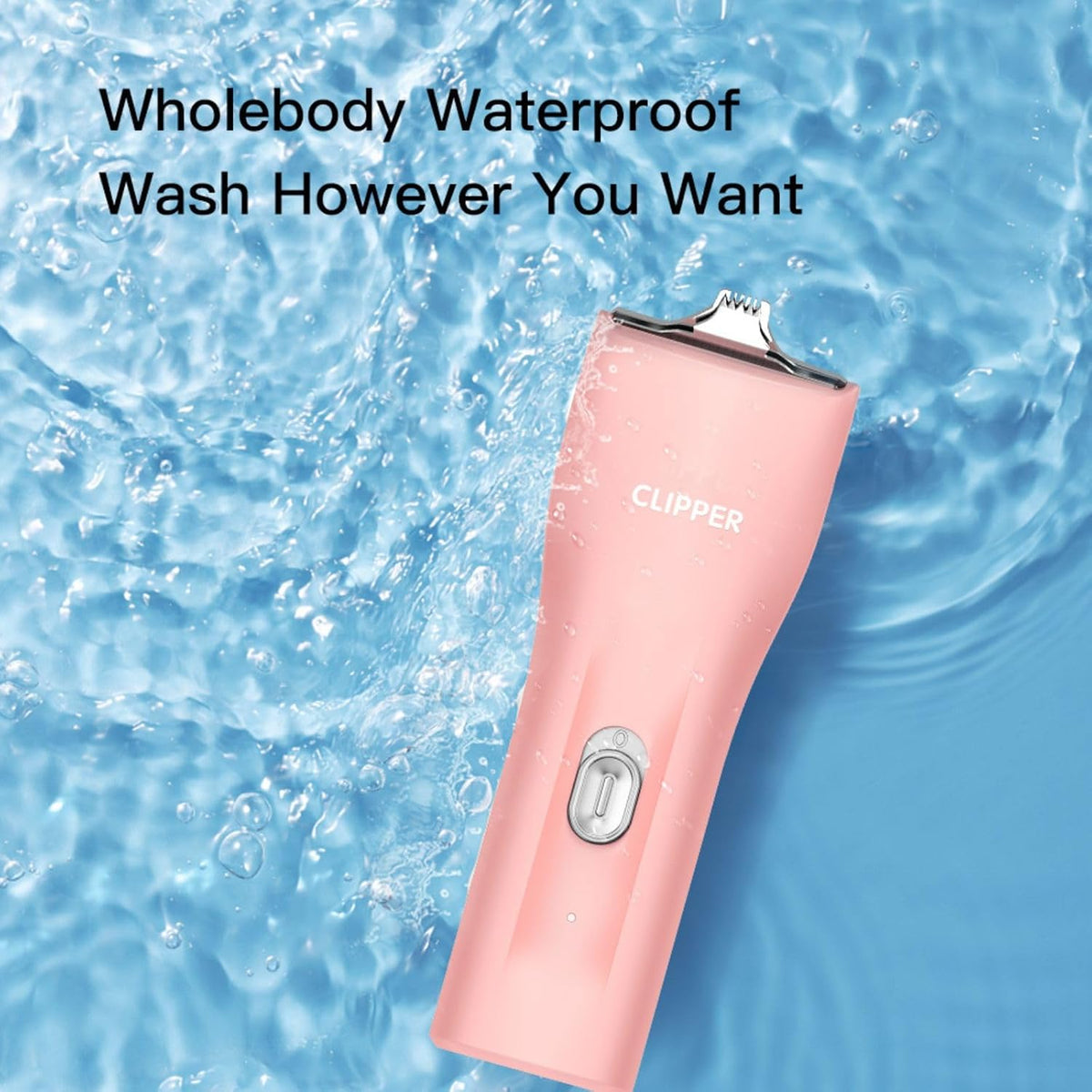 Dog Grooming Cilppers,Handy & Powerful Pet Electric Hair Trimmer Kits Waterproof Cordless Rechargeable Grooming Shavers for Small Dogs and Cats