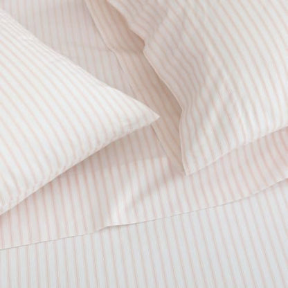 King Cotton Percale Sheet Set with Matching Pillowcases