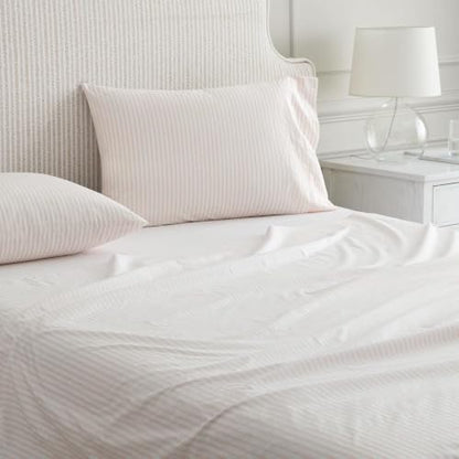 King Cotton Percale Sheet Set with Matching Pillowcases