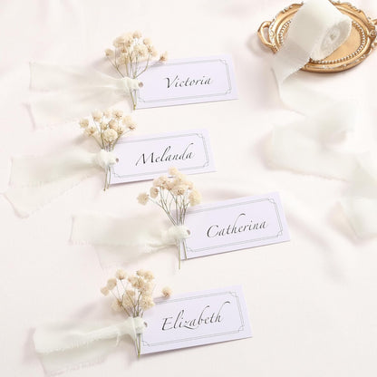 Handmade Fringe Chiffon Ribbon Pink and Cream 1 inch x 21Yd | Fabric Ribbon, For Flower Bouquet/Gift Wrapping/Wedding Invitations/Party Decorations