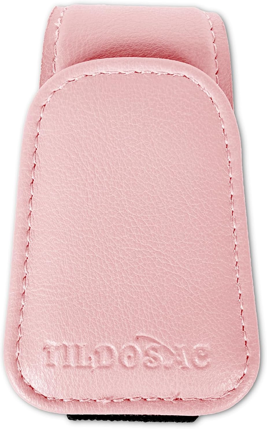 Sunglasses Holder for Car Visor, Leather Magnetic Glass Holder for Car, Sunglass Clip for Car Visor,Pink