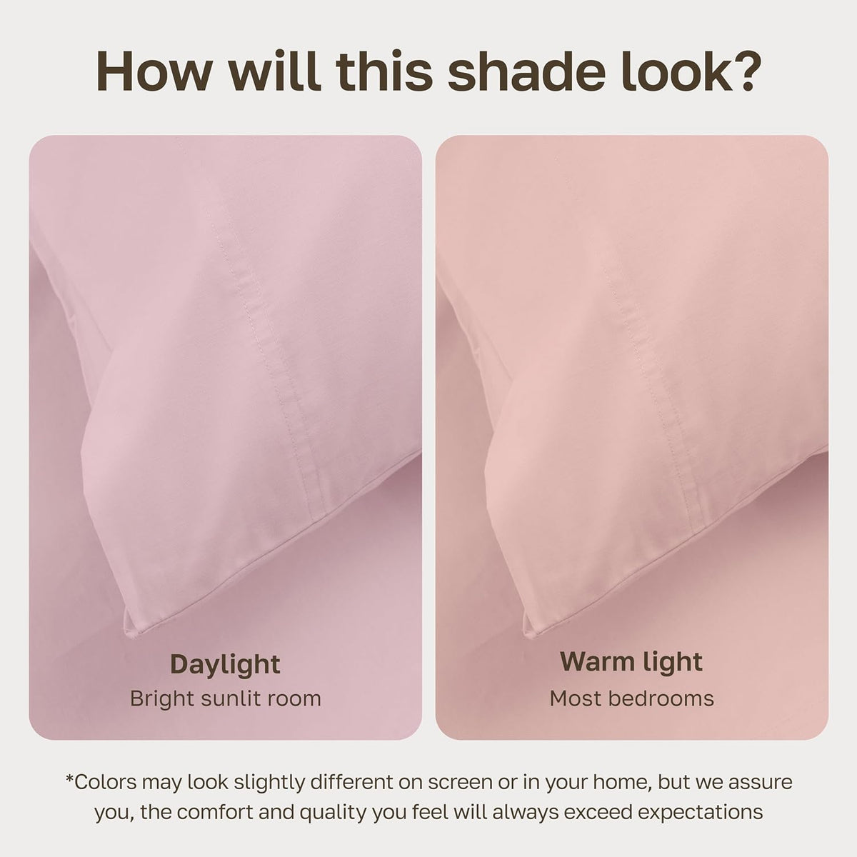 100% Organic Cotton California King Sheet Sets, Pink