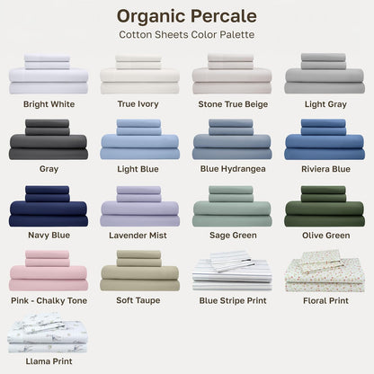 100% Organic Cotton California King Sheet Sets, Pink