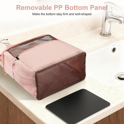 Mesh Shower Caddy Hanging Portable, Bathroom Caddy Organizer Pink