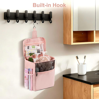 Mesh Shower Caddy Hanging Portable, Bathroom Caddy Organizer Pink
