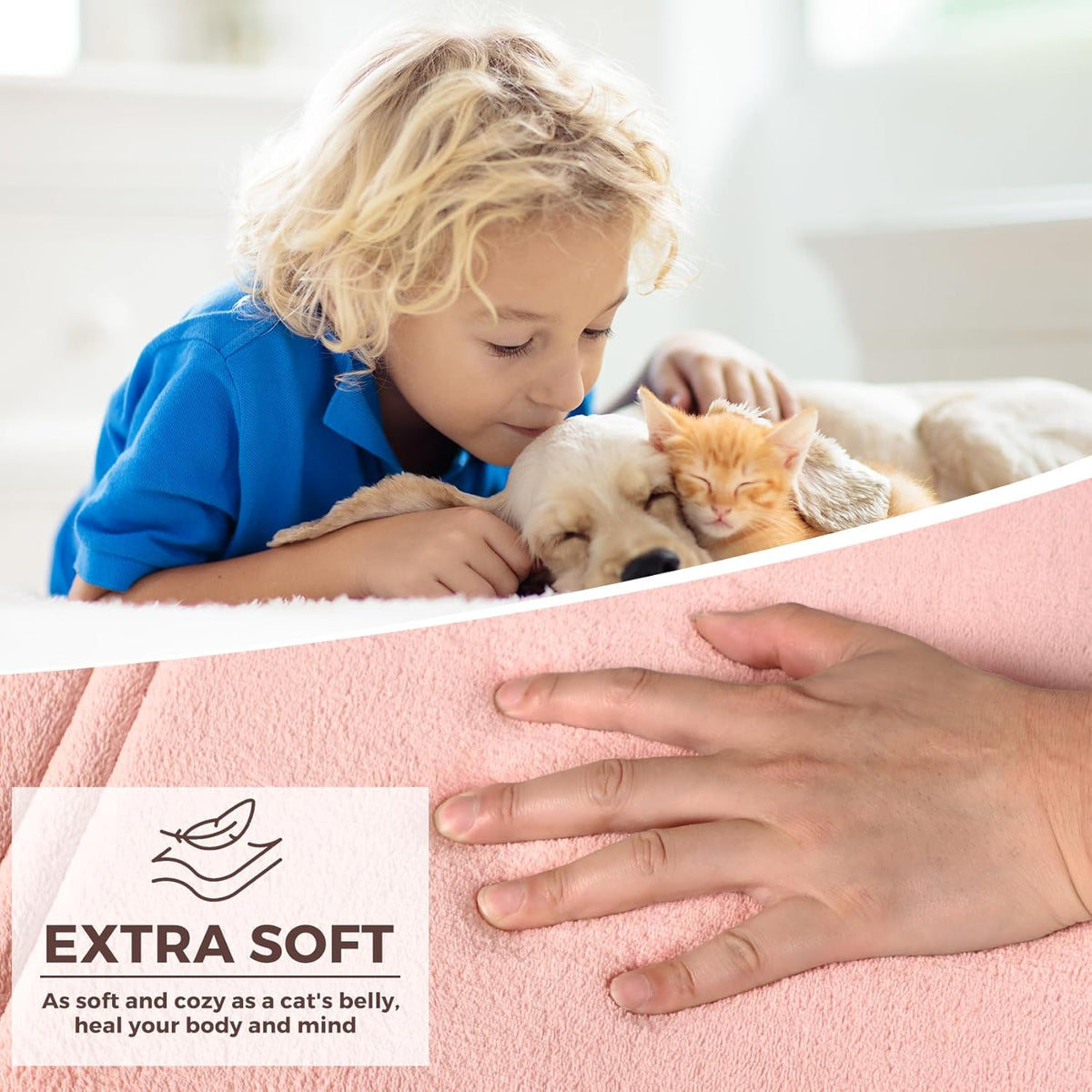 Light Pink Bathroom Rug Set 2 Piece Memory Foam Microfiber Bath Mat