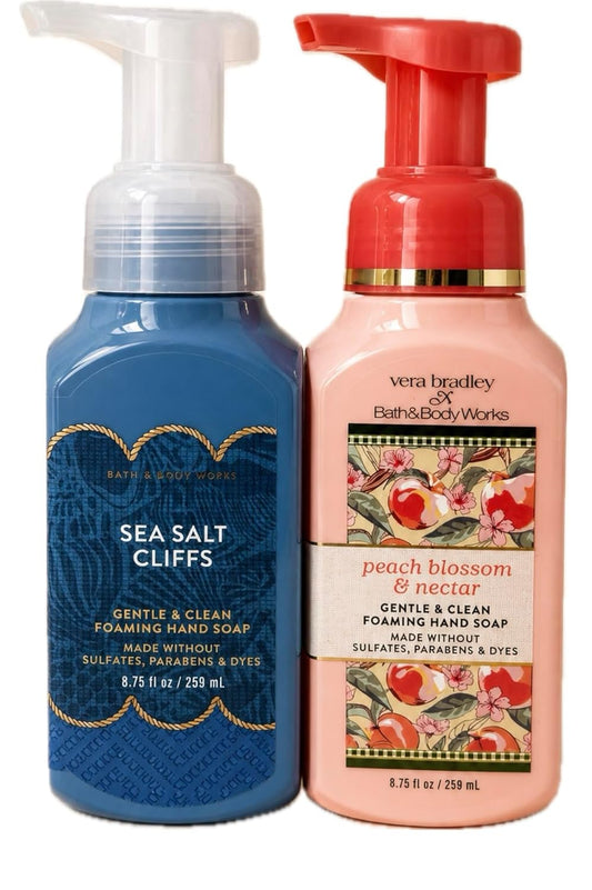 Peach Blossom & Nectar + Sea Salt Cliff Foaming Hand Soap