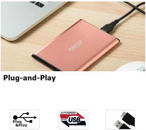 500GB Ultra Slim Portable External Hard Drive HDD USB 3.0 Compatible