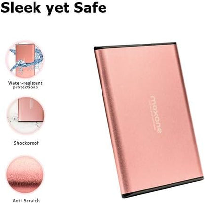 500GB Ultra Slim Portable External Hard Drive HDD USB 3.0 Compatible