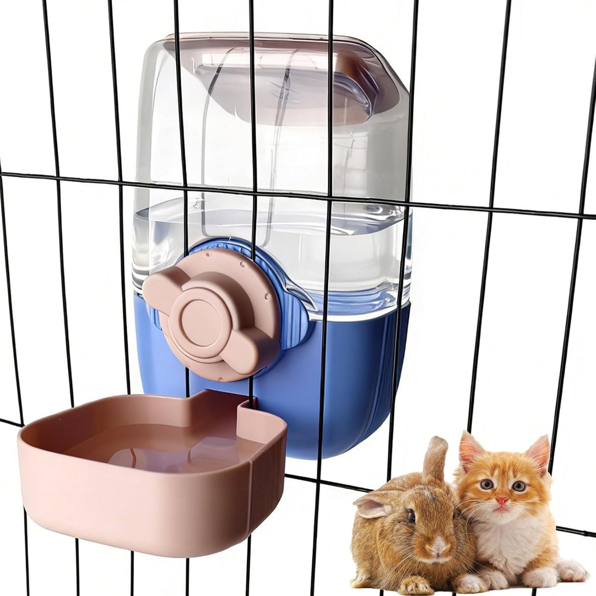 Rabbit Water Bottle, 34oz Pet Hanging Automatic Water Dispenser