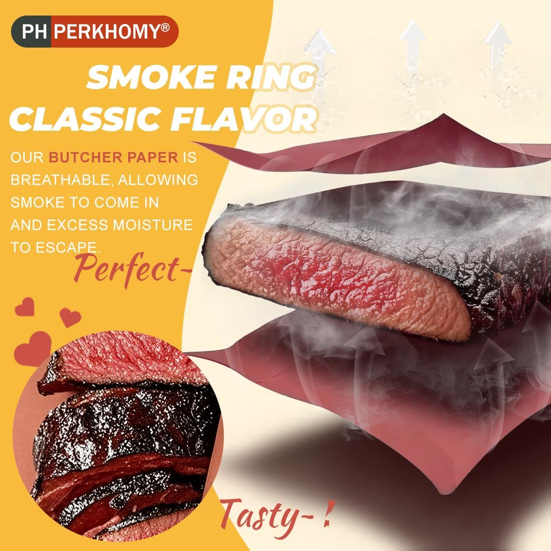 18" x 200' (2400") Pink Butcher Paper Roll for Smoker BBQ Grilling Smoking Meat Unbleached Uncoated Unwaxed Peach (Pink, 18" x 200')