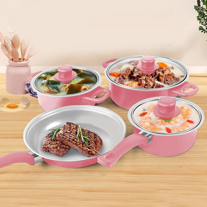 Non Stick Pots and Pans Set 13 Piece, Induction Cookware with Lids & Utensils, Nonstick Saucepan Frying Pan Soup Pots, Stackable Stone Coating Cookware for Induction Cooktop Only (Not for Gas)