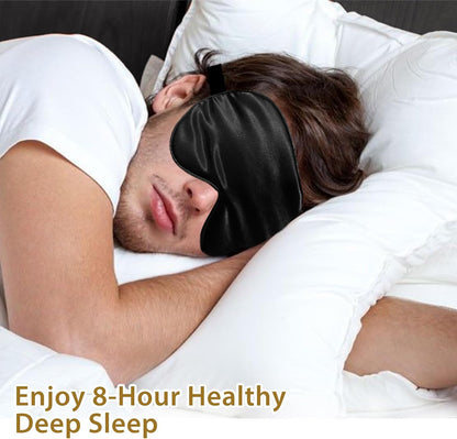 4 Pack Silk Sleep Mask, Blackout Eye Mask with Adjustable Strap