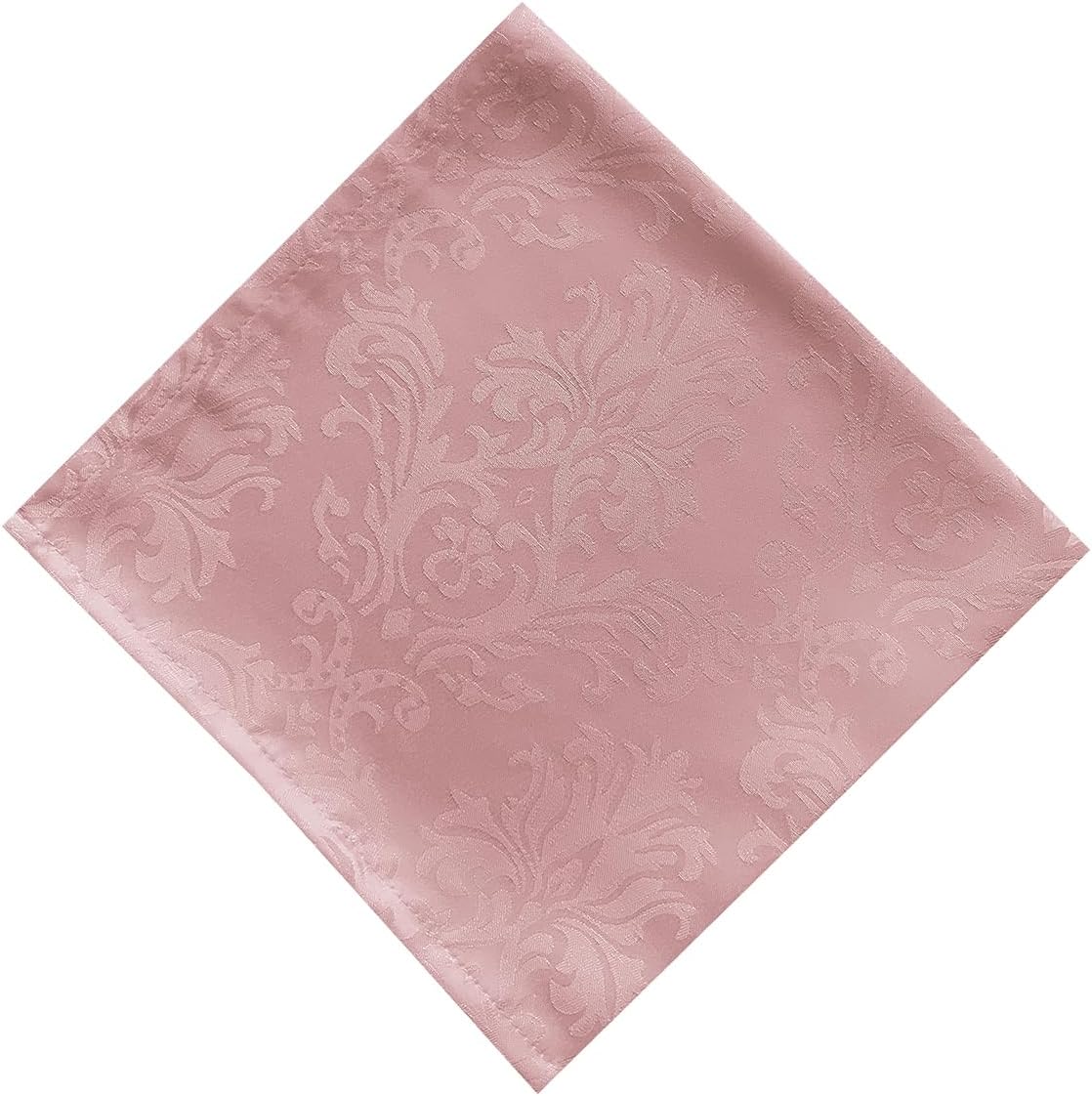 SASTYBALE Pink Cloth Napkins Square 20x20 Inch Set of 4 Pieces/Packs, Floral Jacquard Damask Waterproof Washable Fabric Napkins for Dining, Party, Wedding, Indoor, Outdoor
