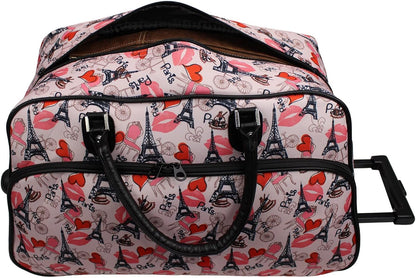 21-Inch Carry-On Rolling Duffel Bag, Paris Pink, One Size