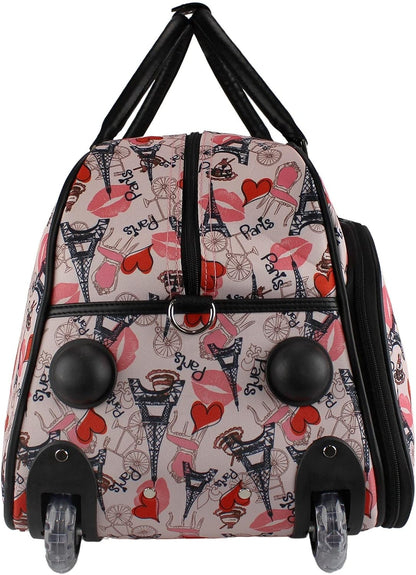 21-Inch Carry-On Rolling Duffel Bag, Paris Pink, One Size