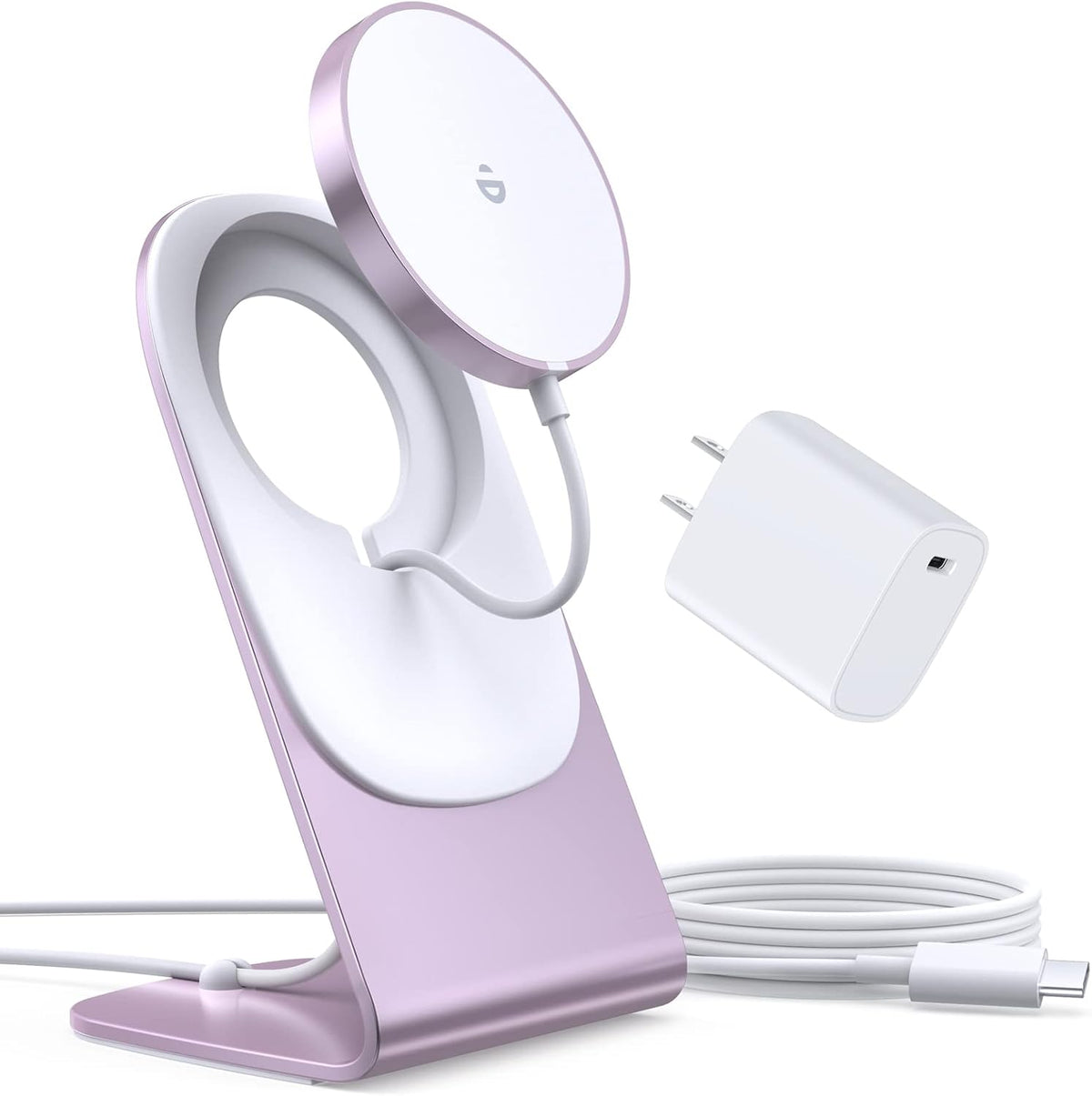 Magnetic Wireless Charger for iPhone 17-12 Series + Aluminum Charger Stand