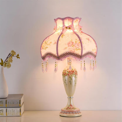 European-Style Garden lamp Creative Warm Pink lamp Bedroom Bedside nightlight