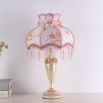 European-Style Garden lamp Creative Warm Pink lamp Bedroom Bedside nightlight
