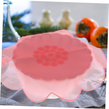 4pcs Silicone Bowl Covers Food-grade Stretchy Lids for Food Storage Airtight Seal for Oven Microwave Refrigerator Kitchen Fruit Silicone Wraps in Pink Light Pink Yellow Green