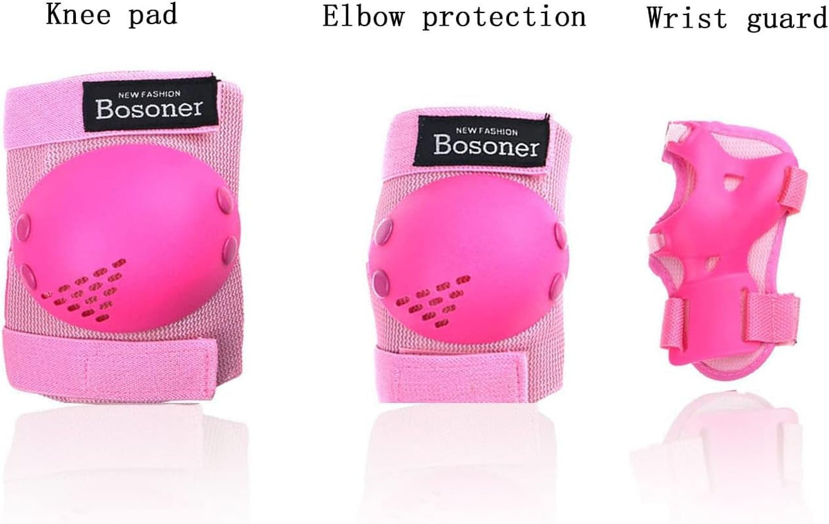 Kids/Youth Knee Pads Elbow Pads Wrist Guards Set for 3-15 Years, Child Protective Gear Set for Roller Skates, Cycling, BMX Bike, Skateboard, Inline Skating, Scooter Riding Sports…