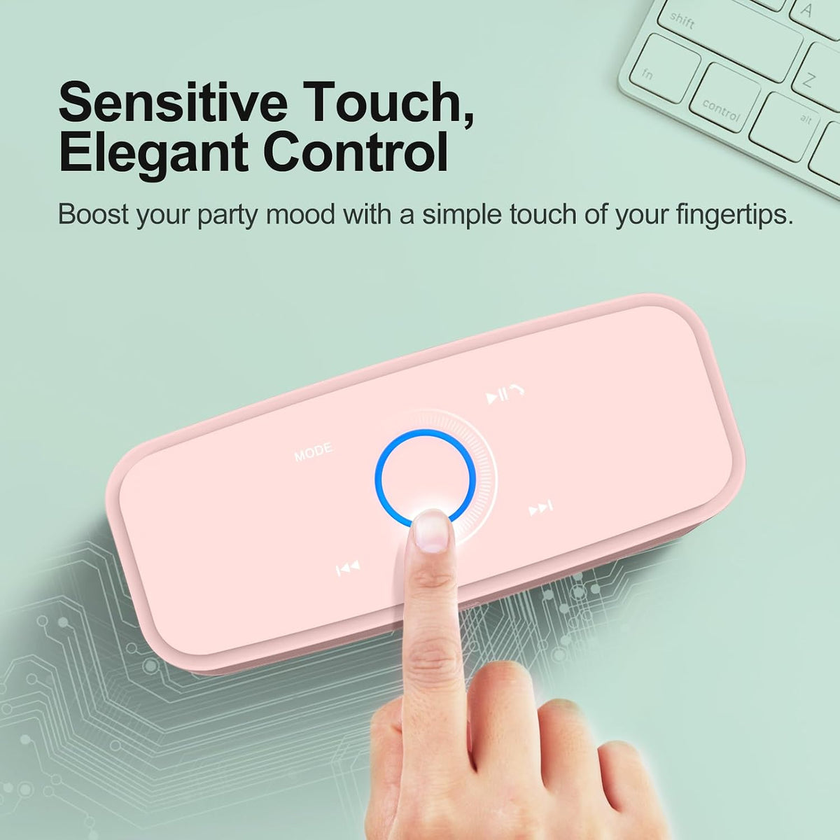 SoundBox Touch Wireless Bluetooth Speaker-12W HD Sound with Rich Bass