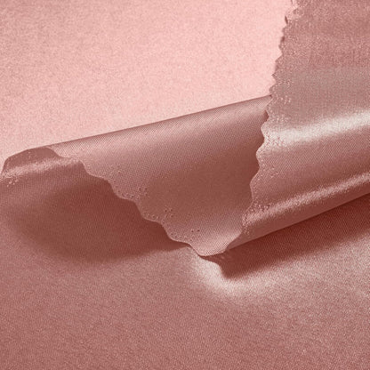 VACVELT 100 Pack Rose Gold Satin Napkins, 17x17 Inch Wedding Dinner Napkins, Scalloped Elegant Square Table Napkins for Restaurant Banquet Party, QJFZ40117205