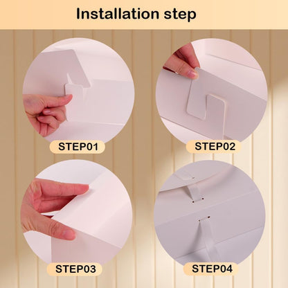 12 PCS Gift Boxes with Lids, 10x7.5x3.5 Inch Paper Gift Box, with Ribbon, Bridesmaid Proposal Box for Wedding, BirthdayPackaging, Present (Pink)