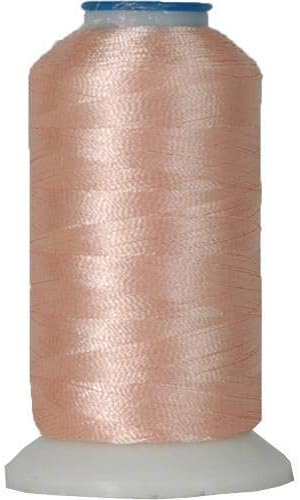 Polyester Machine Embroidery Thread, 1000M 40wt, Blush Pink 166 | 40wt trilobal polyester embroidery thread with bright sheen. Works with home and commercial embroidery and sewing machines.