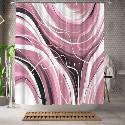 Pink Shower Curtain 72x72inch for Bathroom Decor (Pink)