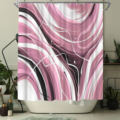 Pink Shower Curtain 72x72inch for Bathroom Decor (Pink)