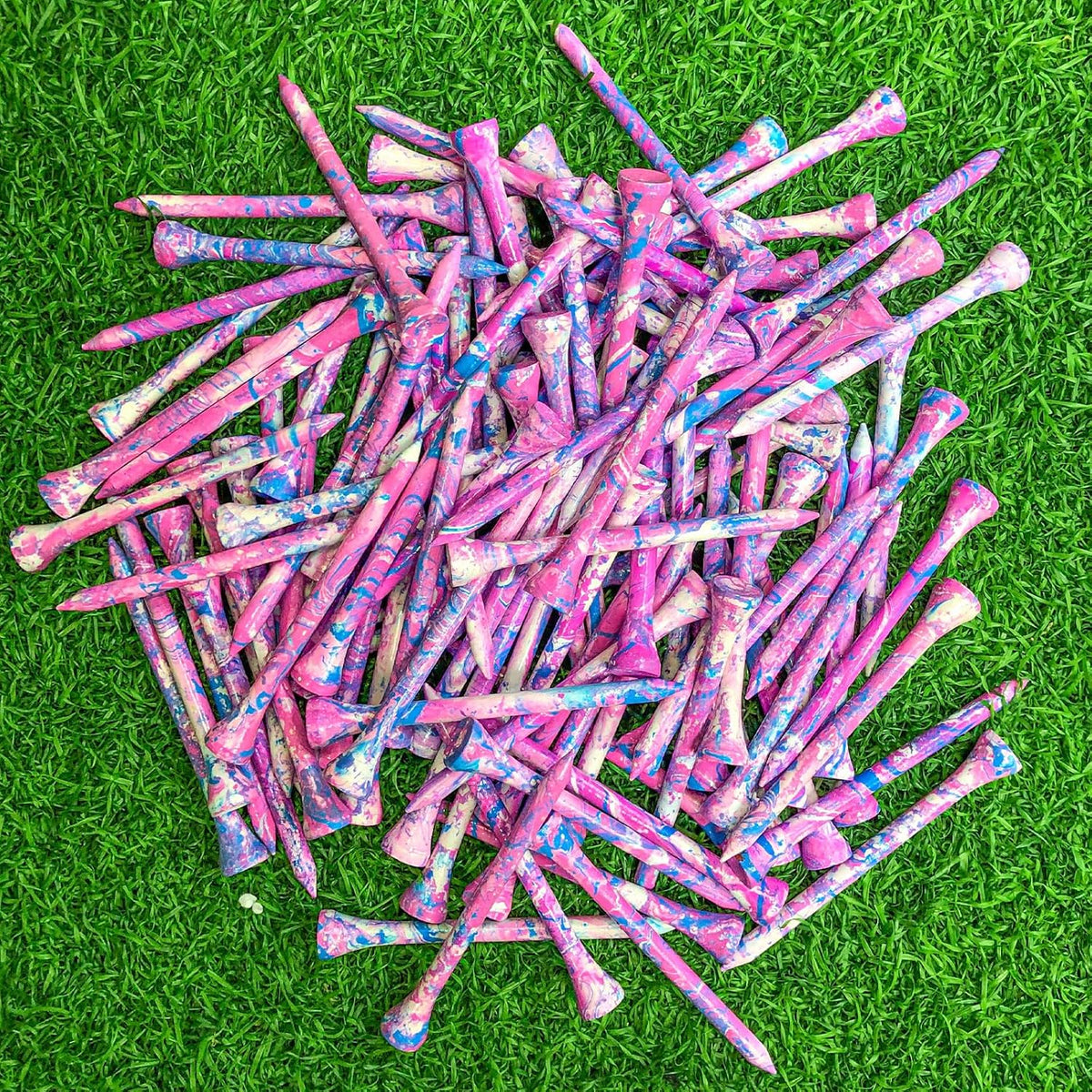 Wood Golf Tees 3-1/4, 2-3/4 inch Golf Tees 100 Pack, Highly Bright Colors Golf Accessories, Durable Long Golf Tee