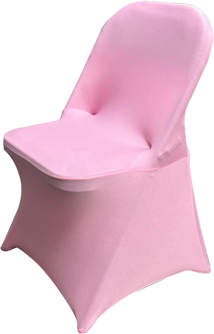 Stretch Spandex Folding Chair Covers 30PCS Pink